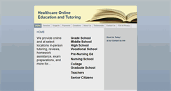 Desktop Screenshot of healthcare-online-education.org