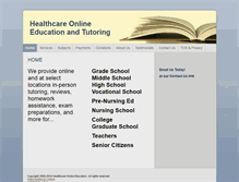 Tablet Screenshot of healthcare-online-education.org